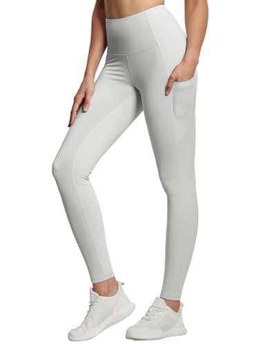 THE GYM PEOPLE Thick High Waist Yoga Pants with Pockets, Tummy Control Workout Running Yoga Leggings for Women - Image 1