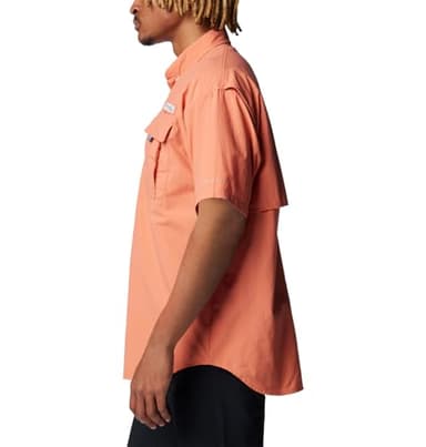 Columbia Men's Bahama II Short Sleeve Shirt, Faded Peach, Small - Image 3