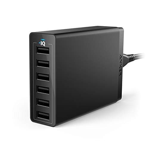 Anker Charger, 60W 6 Port USB Charging Station, PowerPort 6 Multi USB Charger for iPhone 14/13 Series, iPad Pro/Air/Mini, Galaxy S23/S22/S21, Note 20 Ultra, LG, HTC, and More - Image 1