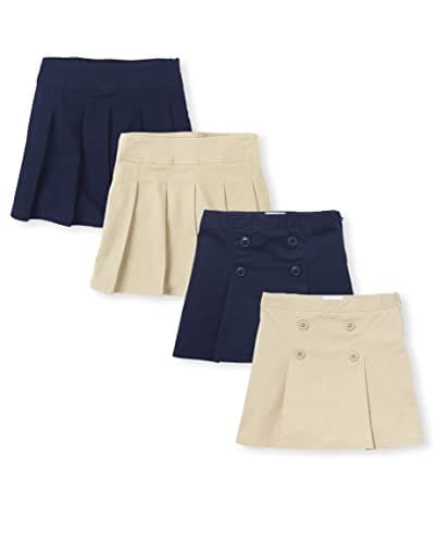 The Children's PlaceThe Children's Place Girls Pleated/Button Skort4 packSandy/Tidal16