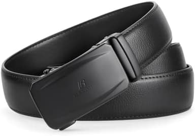 BOSTANTEN Mens Belt Leather Ratchet Belt For Men Dress and Casual with Adjustable Buckle, Trim to Fit - Image 7