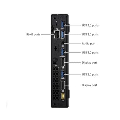 Lenovo ThinkCentre M700 Mini Tiny Business Computer PC w/ 24in FHD Monitor, M700 Micro Computer Core 6th Gen, 16GB RAM, 512GB SSD, DisplayPort, RJ-45, WiFi, Bluetooth, Windows 10 Pro (Renewed) - Image 5