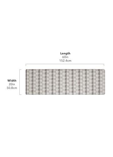FloorPops Rooney Taupe Anti-Fatigue Comfort Long Mat 60in x 20in x 0.5in, FPA6290 - Image 3