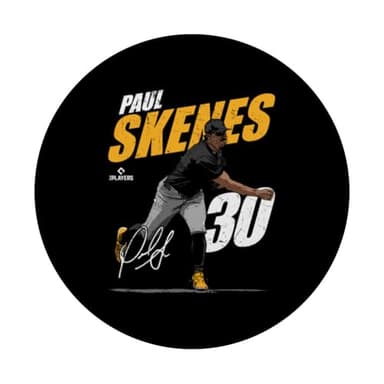 Paul Skenes | Pittsburgh Baseball Players | MLBPSK3001 PopSockets Adhesive PopGrip - Image 3