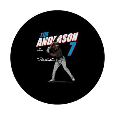 Tim Anderson | Miami Baseball Players | MLBTAN3001 PopSockets Adhesive PopGrip - Image 3