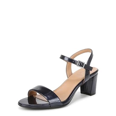 Naturalizer Womens Bristol Ankle Strap Block Heel Dress Sandal Midnight Blue Patent 8.5 M - Image 1