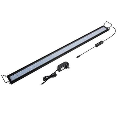 hygger 25W Full Spectrum Aquarium Light with Aluminum Alloy Shell Extendable Brackets, White Blue Red LEDs, External Controller, for Freshwater Fish Tank (36-46 inch) - Image 1
