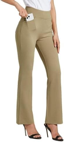 Willit Women's Yoga Dress Pants Bootcut Work Slacks Stretch Office Casual Flare Pants Petite/Regular 4 Pockets 28"/30" - Image 3