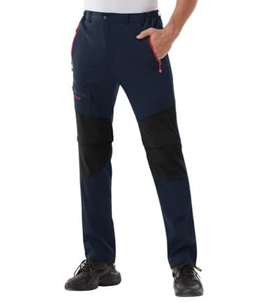 Ghteas Men's Hiking Pants Navy Blue Waterproof Pants Camping Fishing Pants X-Large - Image 1