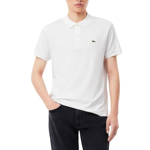Lacoste Men's Classic Fit L.12.12 Original Piqué Polo Shirt, White, 3X-Large - Image 1