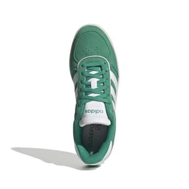 adidas Women's Breaknet Sleek Sneaker, Court Green/White/Clear Pink, 8.5 - Image 3