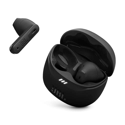 JBL Tune Flex 2 - True Wireless Noise Cancelling Earbuds Spatial Sound and Smart Ambient Technology, 6 mics for Perfect Calls, up to 48Hrs of Playback, IP54 Dust & Water Resistant (Black) (Renewed) - Image 1