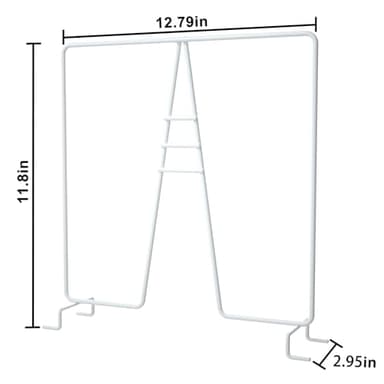 Urban Deco 8PK Shelf Dividers for Wire Shelves Closet Shelf Divider Organizer Wire Shelf Dividers for Closet Organization,Shelves,Bedroom,Kitchen,Cabinet Storage Easy to Install-White - Image 2