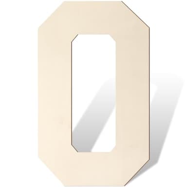 Large Wooden Letters 17 Inch, Big Wood Letters O Shape Cutout Alphabet Unfinished Vintage Sports Varsity Style Paintable Wooden Letters for Wall Decor Nursery Name Painting Crafts Party Room Decor - Image 1