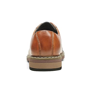Bruno Marc Boy’s Dress Oxford Formal Shoes,Size 2 Little Kid,Brown,SBOX211K - Image 4