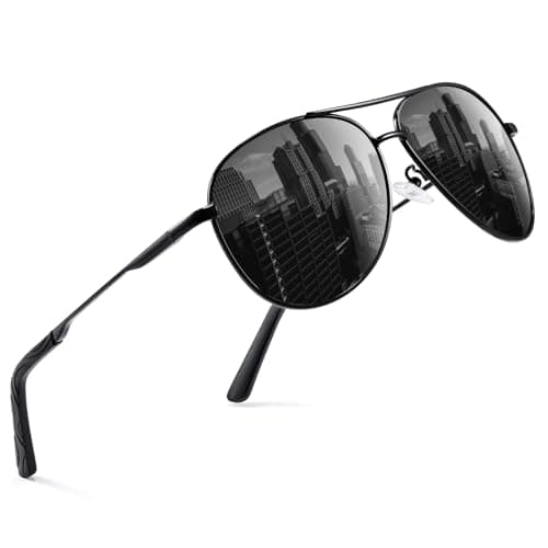 phikttu Sunglasses Men Polarized Aviator Sunglasses for Men Women Fishing Driving Sun glasses Metal Frame UV400 Protection - Image 1