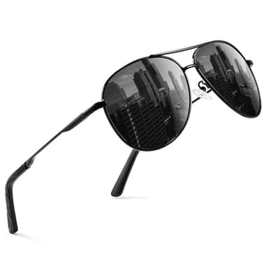 phikttu Sunglasses Men Polarized Aviator Sunglasses for Men Women Fishing Driving Sun glasses Metal Frame UV400 Protection - Image 1