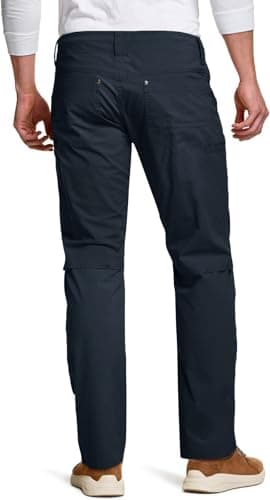 CQR Men's Vent Stretch Pants, Quick Dry Lightweight Casual Cargo Pants, Water Resistant Straight-Fit Utility Work Pants, Sedona Operator Navy, 32W x 32L - Image 2