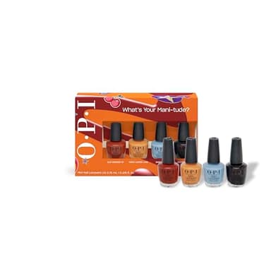 OPI Nail Lacquer 4PC Mini Pack | 4 Nail-Polish Color Shades Crème Chip Resistant Nail Polish Gift Set | What's Your Mani-tude | Fall 2025 - Image 1