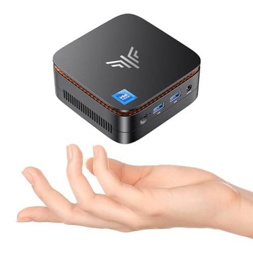 KAMRUI Essenx E1 Mini PC, Mini Computers Alder Lake N97(up to 3.60 GHz), Mini Desktop Computer, 16GB DDR4 256GB M.2 SSD, Small Computer Support 4K, WiFi 2.4G/5G, BT4.2, Business Home Office Family-NAS