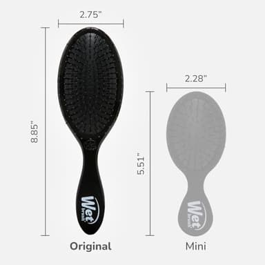 Wet Brush Original Detangler Hair Brush, Classic Black, Ultra-Soft IntelliFlex Bristles, Detangling Bristles Glide Through Tangles (Wet Dry & Damaged Hair), Women & Men (2 Pack) - Image 4