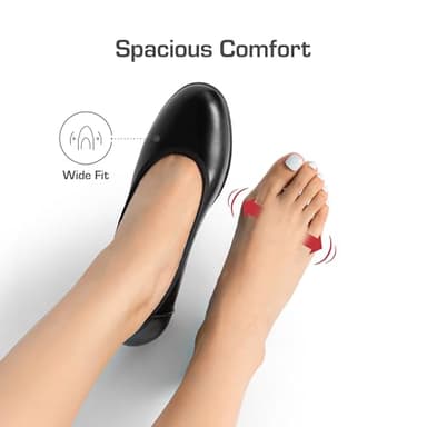 DREAM PAIRS Women's Chunky Closed Toe Low Block Heels Work Pumps Comfortable Round Toe Dress Wedding Shoes Nereida,Size 7.5,Black,SDPU2230W - Image 2