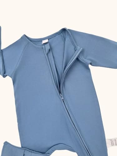 Bow Dream Baby Boy Romper Jumpsuit Bamboo Rayon Baby girl Clothes Baby Romper Clothing Newborn-24 Months Dusty Blue Rainbow Cartoon Mouse 6-12 Months - Image 5