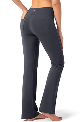 G Gradual Women's Yoga Pants with Pockets Flare Leggings High Waist Yoga Dress Pants Bootcut Casual Work, Grey, 3X-Large - Image 4
