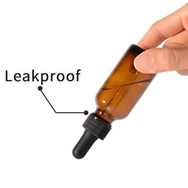 Dropper Bottle,1 oz 4 Pack Glass Droppers Bottle for Oils Eye Dropper Small Travel Oil Amber Dropper with 1 Funnel & 6 Labels - Essential Oils Bottles Tincture Bottles With Dropper Leakproof ﻿ - Image 6