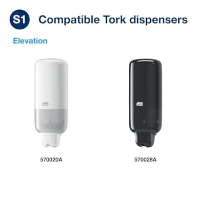 Tork Extra Mild Hand Washing Liquid Soap S1, No Fragrance Added, 6 x 1L, 400029 (formerly 400011) - Image 3