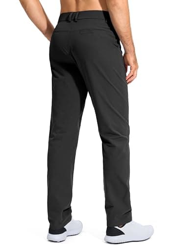 Pudolla Men's Golf Pants Stretch Work Pants for Men Dress Comfy Pants 32 Lightweight Quick Dry Casual Trousers(Black 30Wx32L) - Image 2