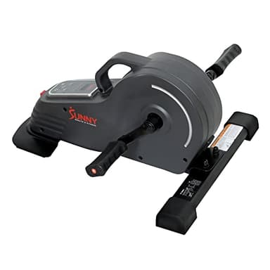 Sunny Health & Fitness Under Desk Motorized Exercise Foot Peddler, Portable Mini Cycle Bike for Stationary Home Workouts - SF-B0960 Black - Image 2