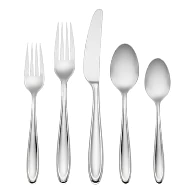 LENOX Cantera 65-piece Flatware Set, 10.2 LB, Metallic - Image 1