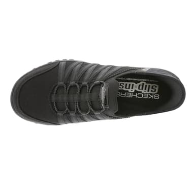SKECHERS Women's Breathe Easy-ROLL with ME Sneaker, Black, 8.5 - Image 3