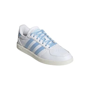 adidas Women's Breaknet Sleek Sneaker, White/Blue/Off White, 8 - Image 2