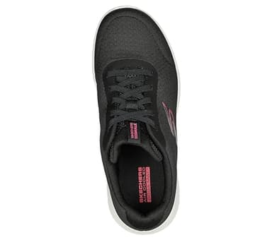 Skechers Women's Go Walk Joy-Ecstatic Sneaker, Black/White, 9 Wide - Image 3