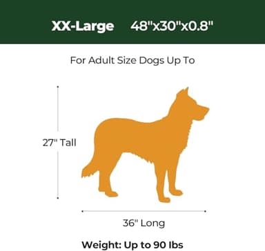 BALANCE Dog Crate Pad, Dog Foam Crate Mat Kennel Pad, Washable Water-Resistant Pet Bed Flat Dogs Cage Mat for XX-Large Dogs - Image 5