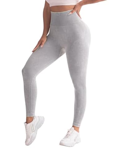 CHRLEISURE Workout Leggings Sets for Women, Gym Scrunch Butt Butt Lifting Seamless Leggings 3 Piece (Black,MS Black, Gray, L) - Image 3