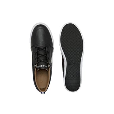 Lacoste Men's Bayliss Sneaker, Black/White, 9 - Image 4