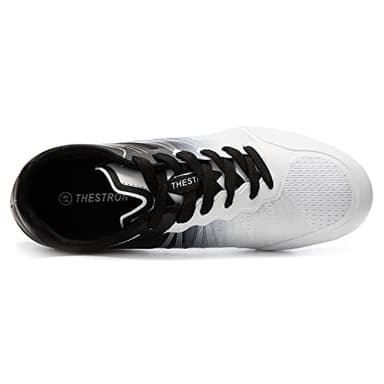 Zakey Track and Field Shoes Men Women Kids Spikes Sneakers Track Race Jumping Sneakers Girls Professional Running Nail Spikes Shoes Boys (1,WhiteBlack) - Image 4