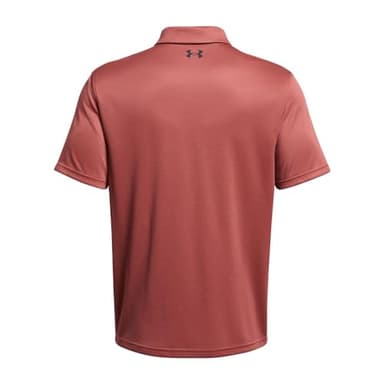 Under Armour Men's Tech Golf Polo, (611) Sedona Red / / Pitch Gray, Medium - Image 5