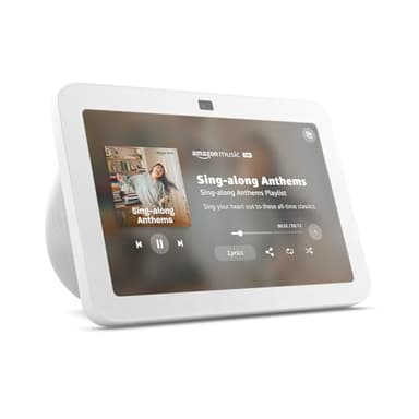 Amazon Echo Show 8, With Spatial Audio, Smart Home Hub, ideal for open living spaces, includes Alexa, Glacier White - Image 1
