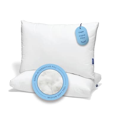 Casper Original Pillow for Sleeping, Standard, White, Two Pack - Image 1