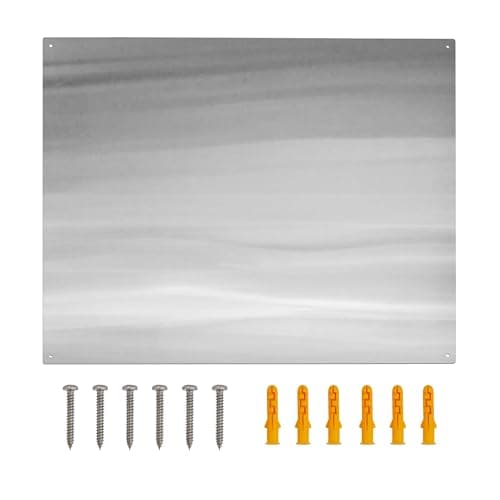 30" x 24" Stainless Steel Stove Backsplash Panel Ultra-Thin Flush Mount Splash Guard for Kitchen Wall, Heat & Stain Resistant, Easy Installation with Pre-Drilled Holes - Image 1