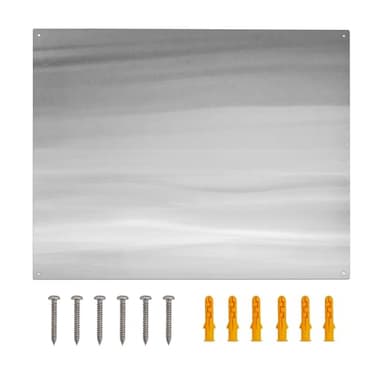 30" x 24" Stainless Steel Stove Backsplash Panel Ultra-Thin Flush Mount Splash Guard for Kitchen Wall, Heat & Stain Resistant, Easy Installation with Pre-Drilled Holes - Image 1