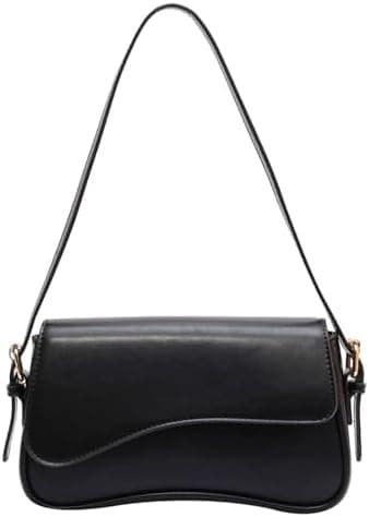 Shoulder Bag for Women Y2K Trendy Purse Vegan Leather Hobo Handbags Clutch Saddle Bag with 2 Removable Strap - Image 2