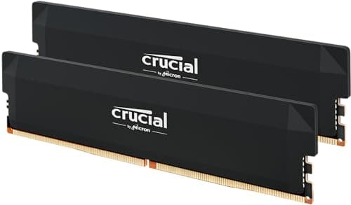 Crucial Pro DDR5 RAM 64GB Kit (2x32GB) 6000MHz CL40, Overclocking Desktop Gaming Memory, Intel XMP 3.0 & AMD Expo Compatible – Black CP2K32G60C40U5B - Image 1