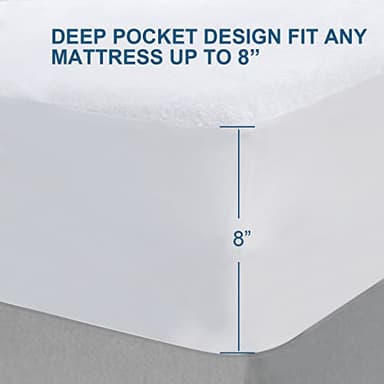 Moonsea Crib Mattress Protector Waterproof,Mattress Cover Protector, Smooth Top Mattress Protector for Kids, Breathable Skin Friendly and Noiseless Fitted Sheet,Viscose Terry Top,1 Pack - Image 5