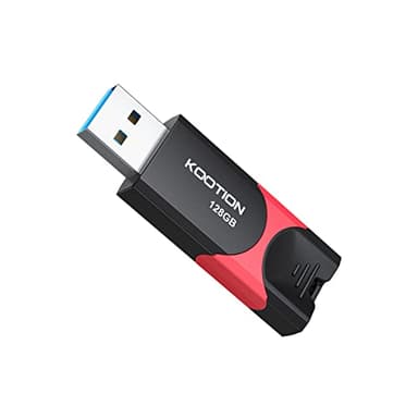 KOOTION 128 GB USB 3.0 Flash Drive Thumb Drive Retractable 128G Zip Drive Ultra High Speed USB Stick Jump Drive Rugged Memory Stick with LED Indicator for Data Storage and Transfer - Image 1