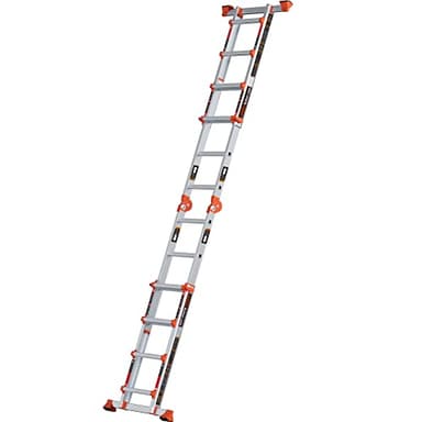 LANBITOU Ladder, A Frame 4 Step Ladder Extension, 14 FT Anti-Slip Multi Position & Storage Folding Ladder, 330 lbs Security Load Telescoping Aluminum Ladders for Stairs Home Indoor Outdoor Roof - Image 7
